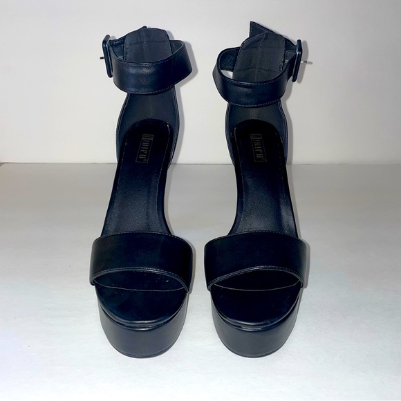 IDIFU Sabrina 5 inch Platform Heels Black 9 - Picture 1 of 13